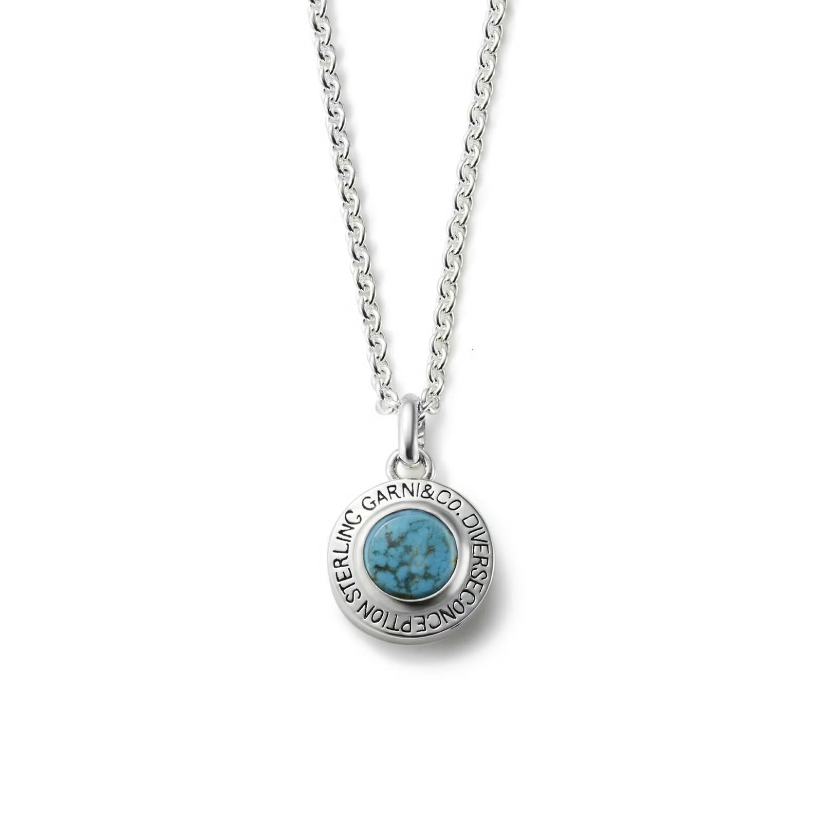 Round Stone Pendant - L - BLACK | GARNI ONLINE STORE